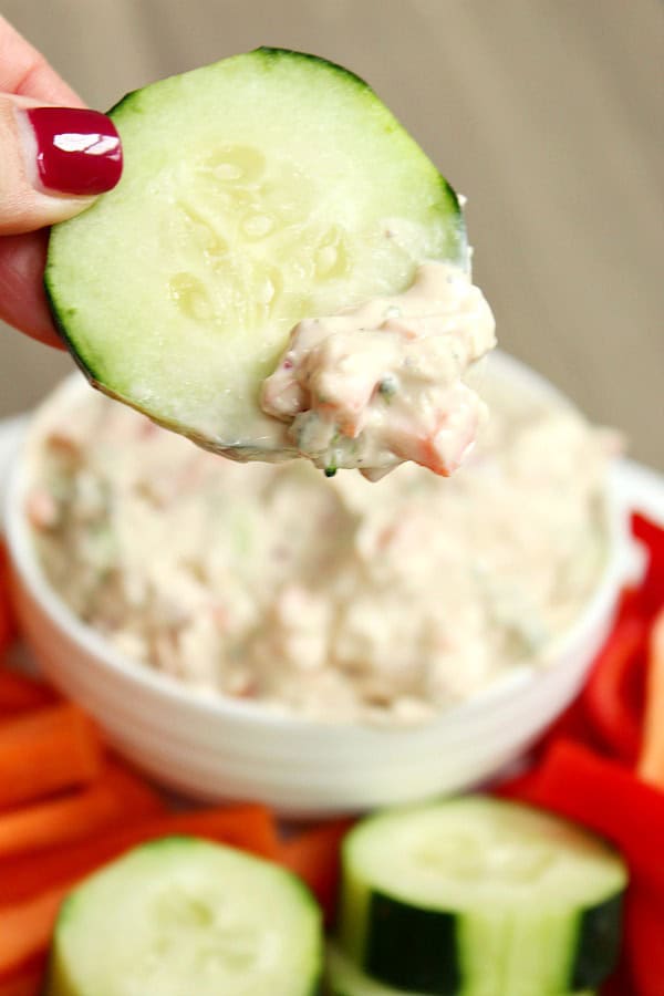 Easy Cream Cheese Vegetable Dip Recipe