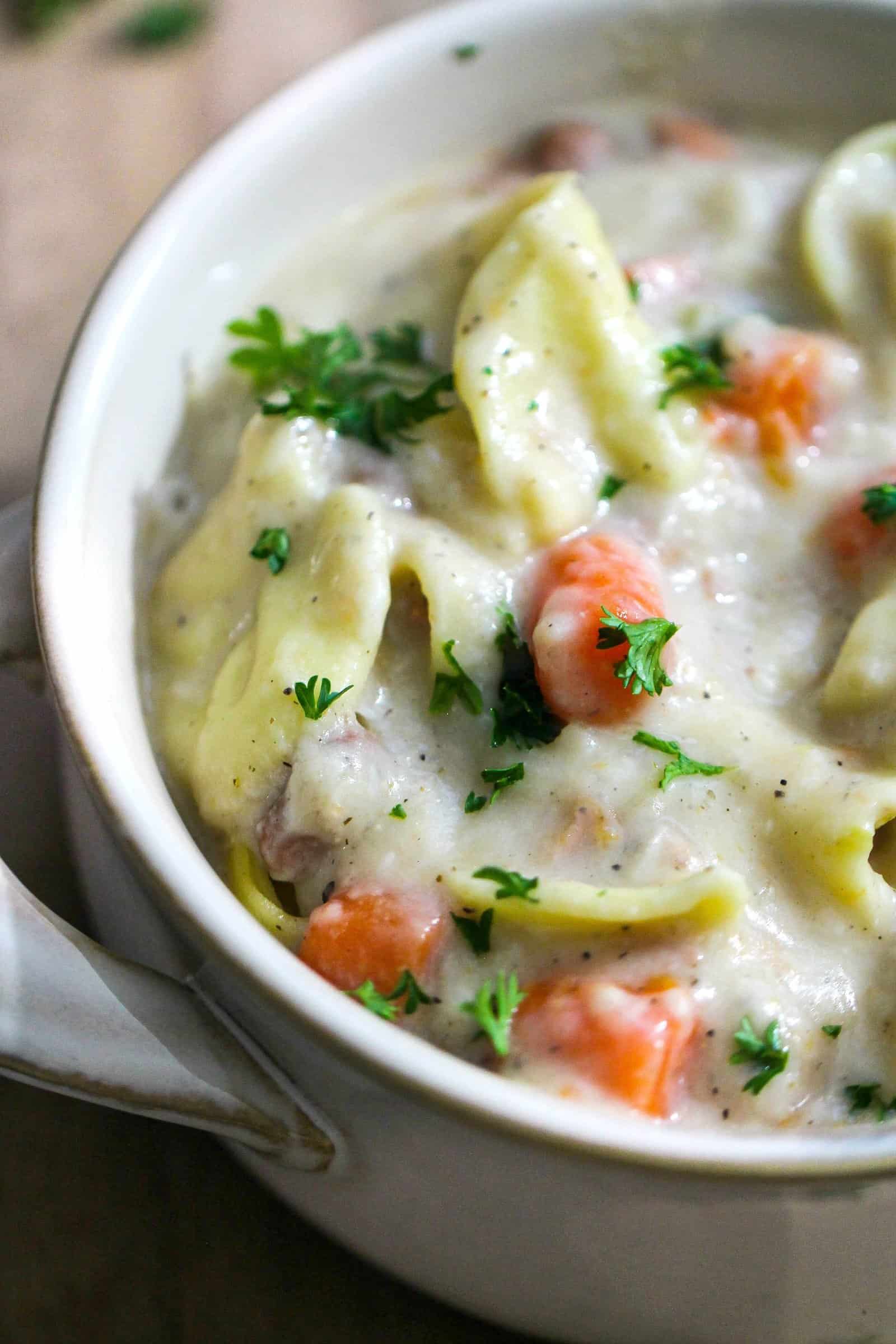 Creamy Tortellini Soup