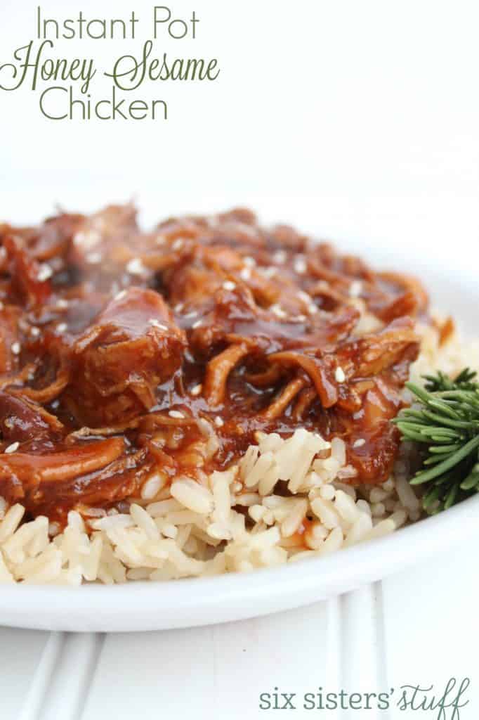 Instant Pot Honey Sesame Chicken | Six Sisters' Stuff