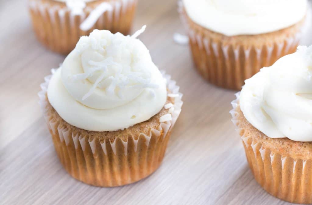 Coconut Carrot Cake Cupcakes