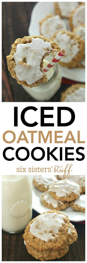 Iced Oatmeal Cookies - SixSistersStuff