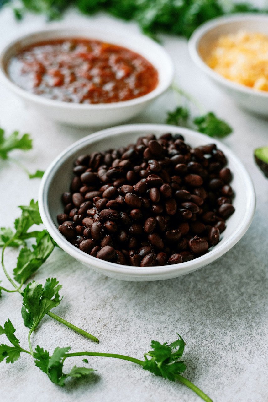 Ingredients for the inside of Crispy Bean and Cheese Burritos
