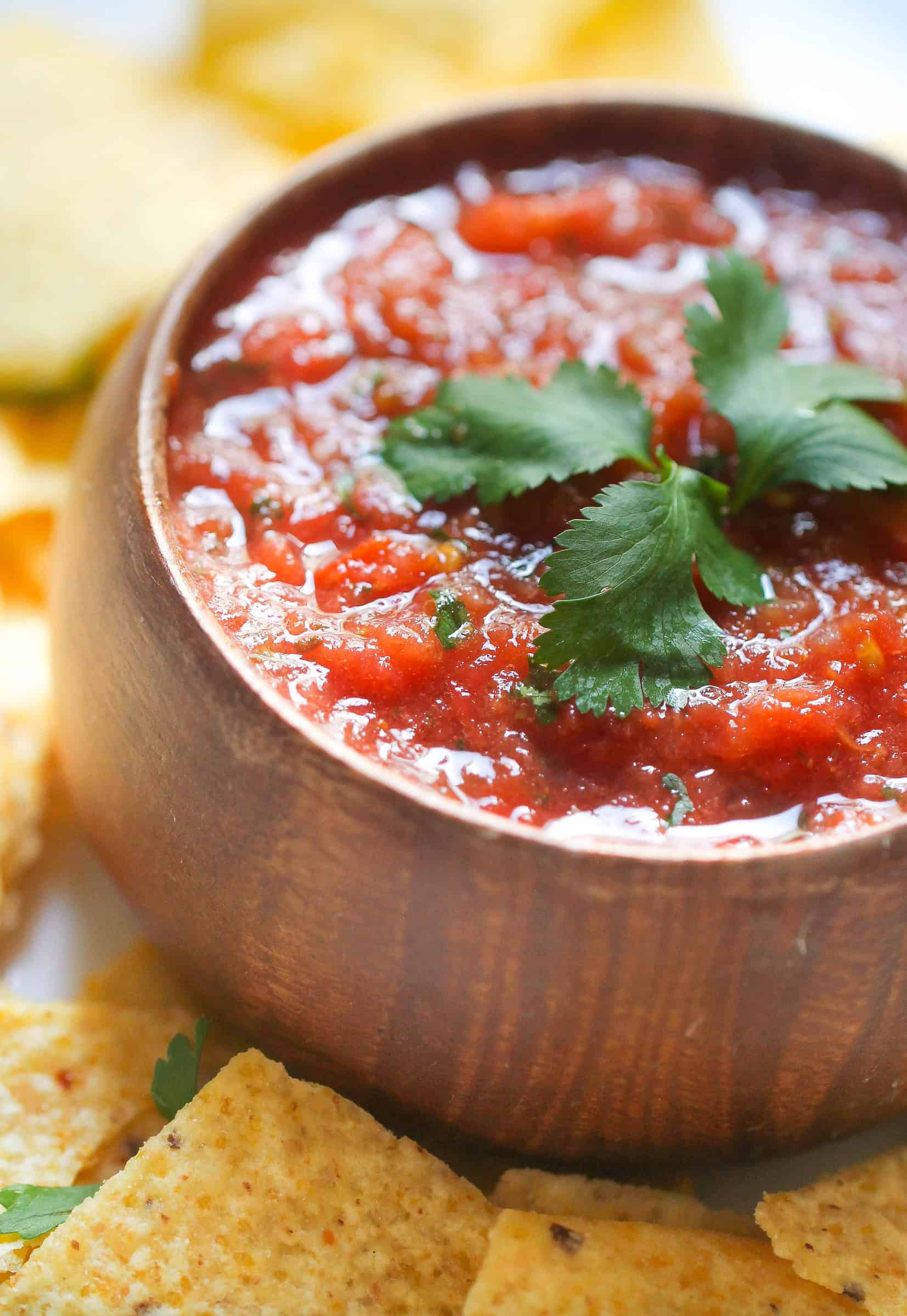 Easy to make Dump Salsa - Dump it in the blender and you're done!