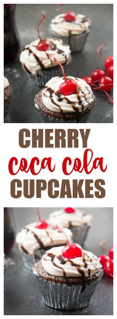 Cherry Coca Cola Cupcakes