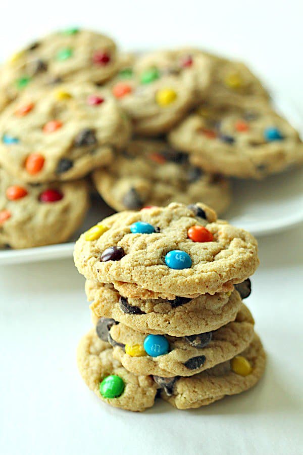 Small-batch M&M Cookies (No Chill) - Baking Mischief