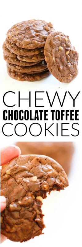 chocolate toffee cookies