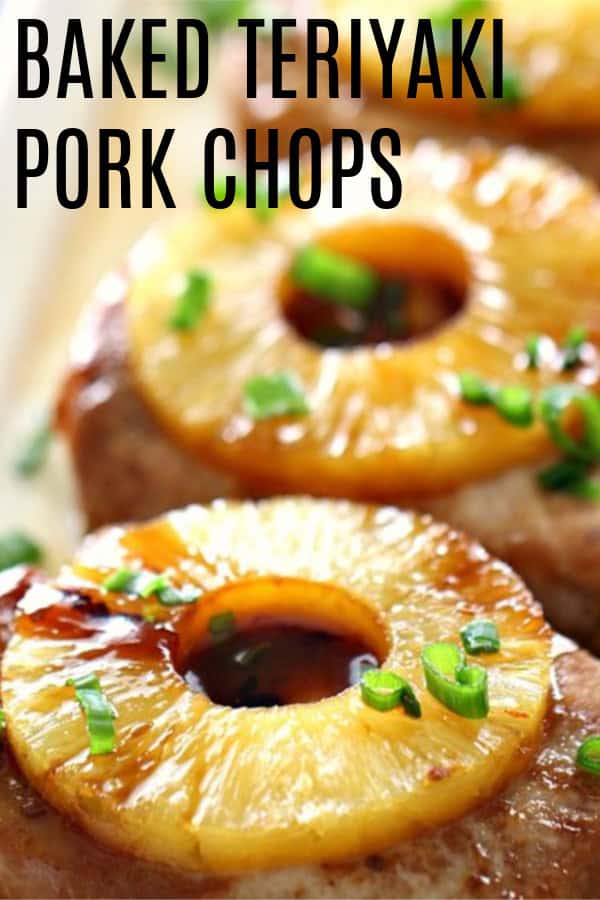 Baked Teriyaki Pork Chops with title