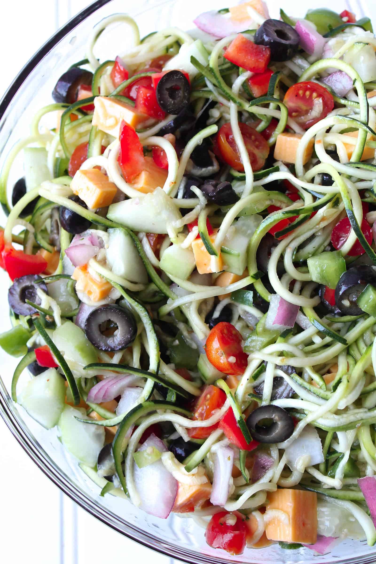 Zoodle Spaghetti Salad Recipe