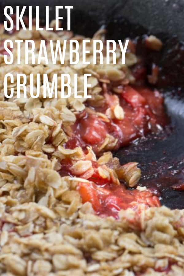 Strawberry Skillet Crumble