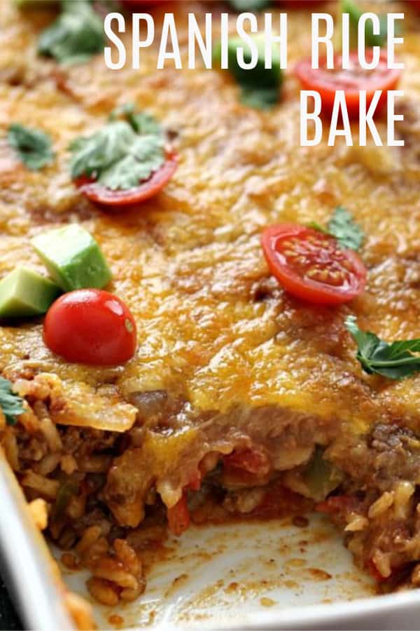 The Best Spanish Beef and Rice Bake from SixSistersStuff.com