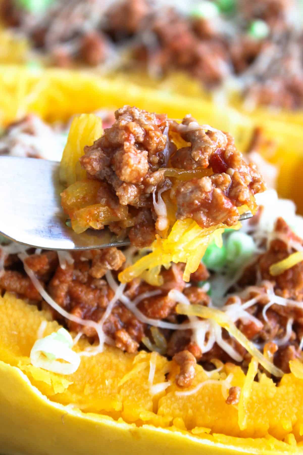 Spaghetti Squash Baked Sloppy Joes Recipe