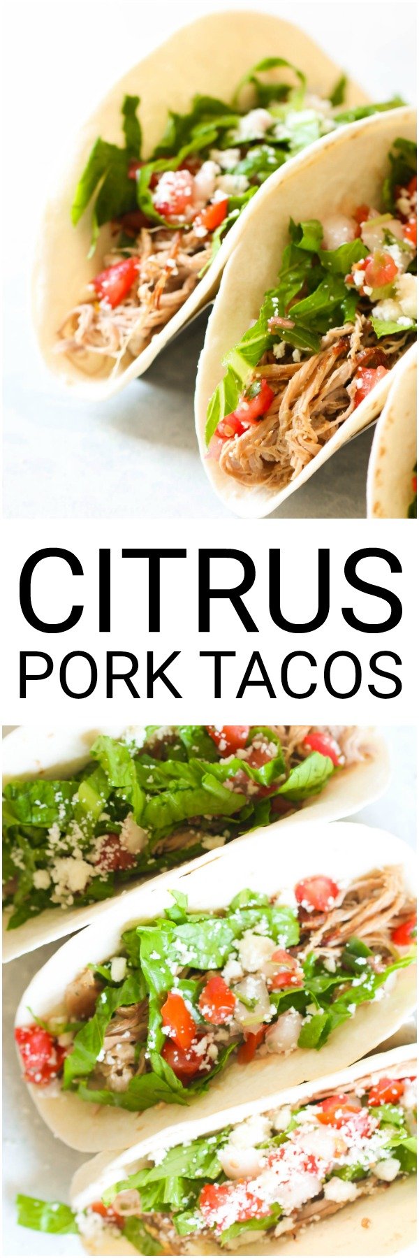 Citrus pork tacos