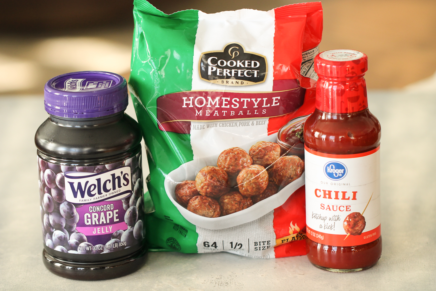 Ingredients for Instant Pot Sweet and Tangy Meatballs