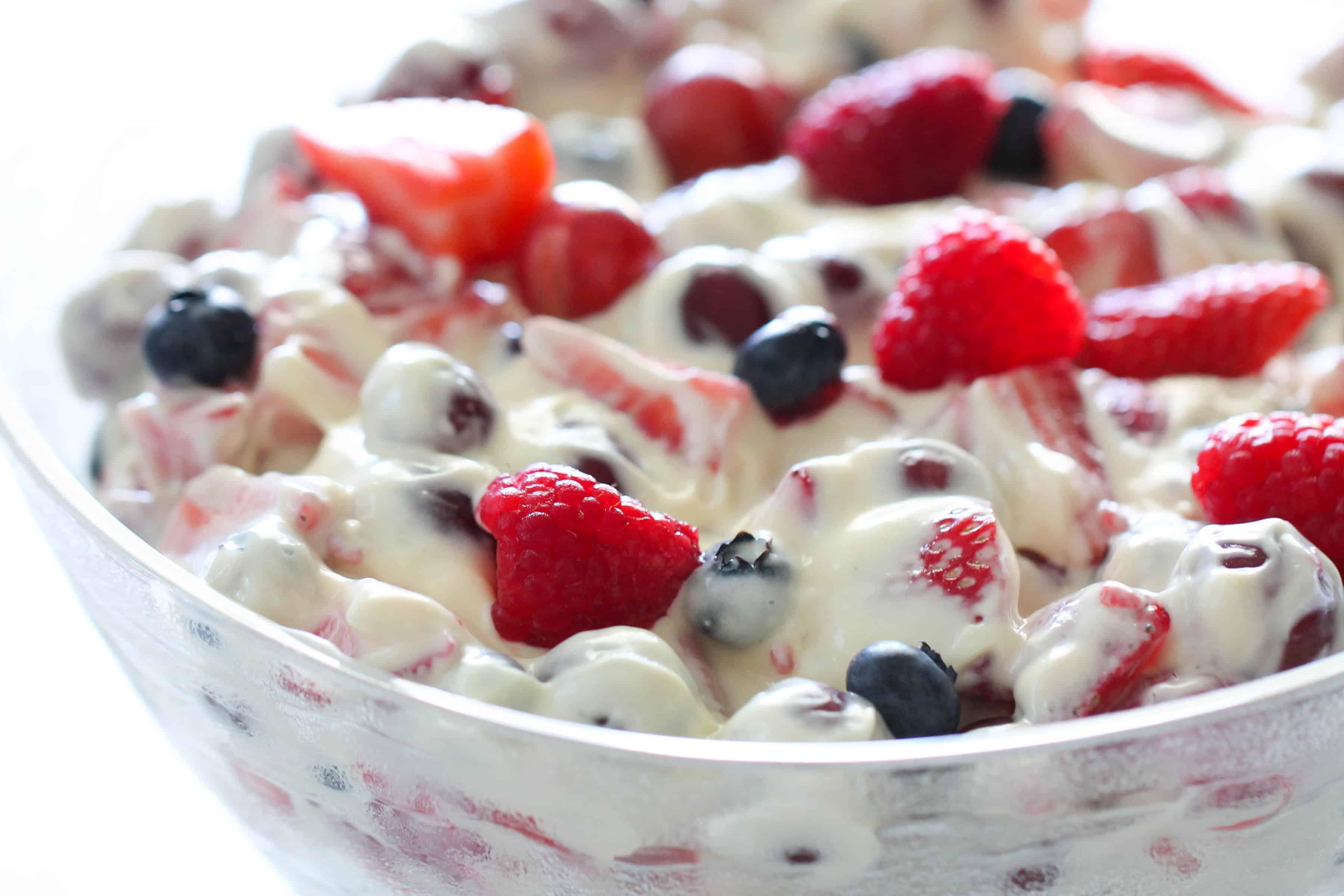 Berry Cheesecake Fruit Salad Recipe