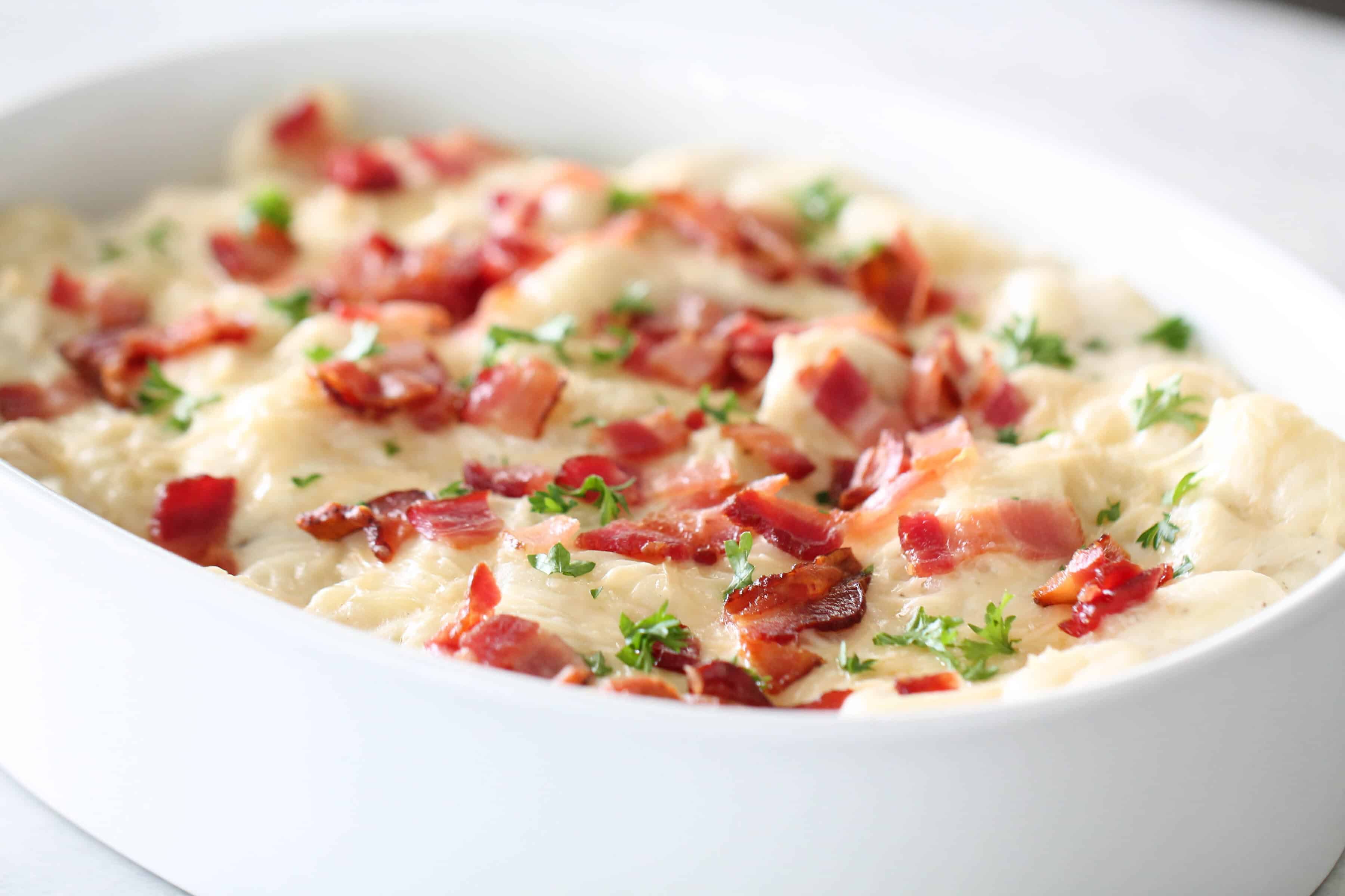 Chicken Alfredo Gnocchi Casserole