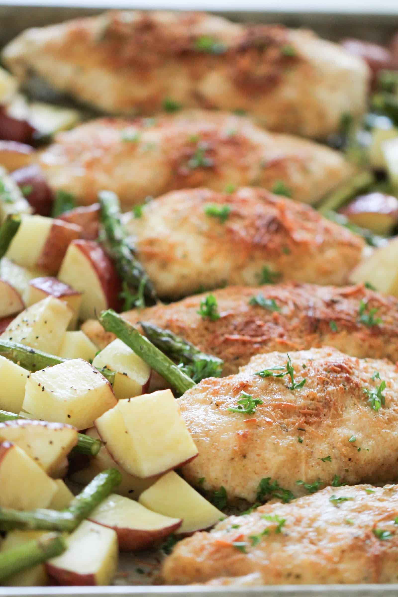 One Pan Baked Parmesan Chicken