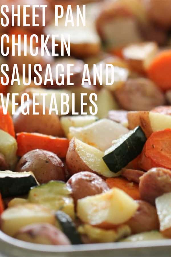 Sausage and vegetables cooked