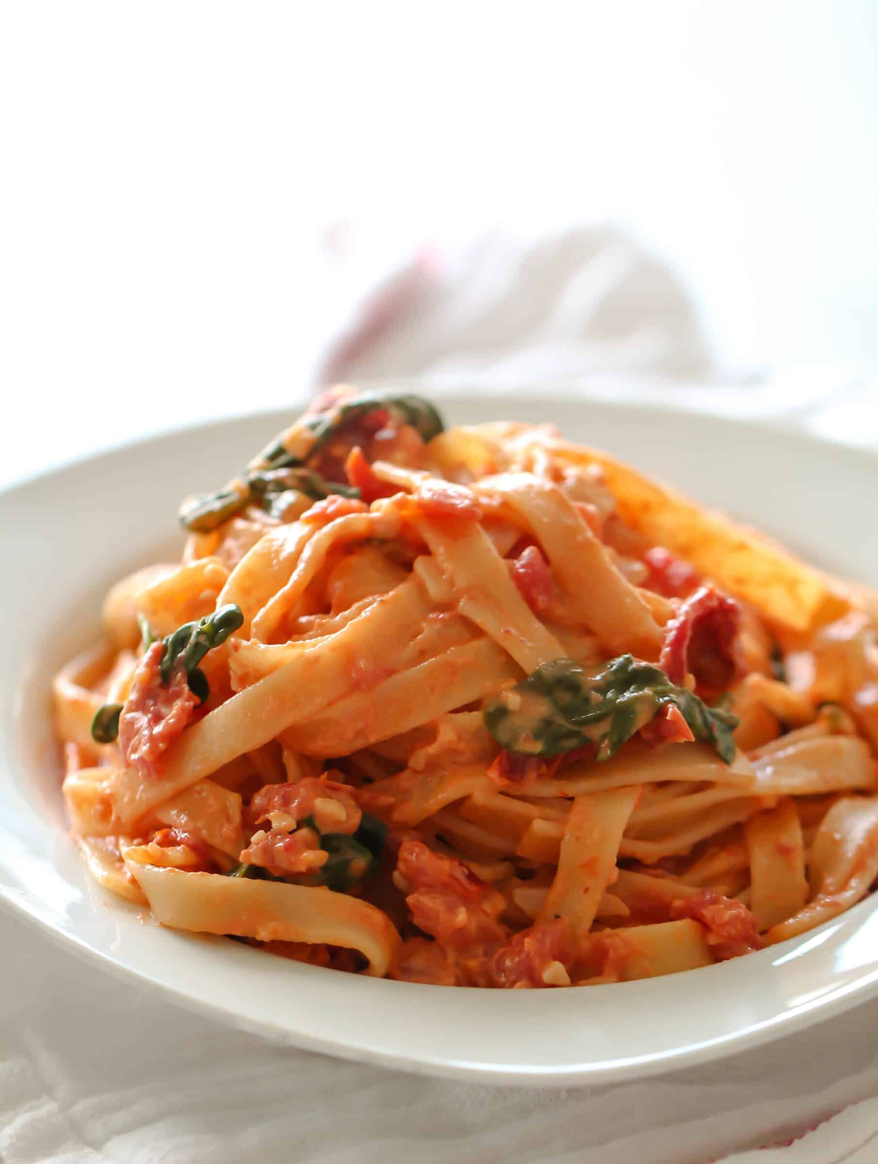 Sun-Dried Tomato Fettuccine Recipe