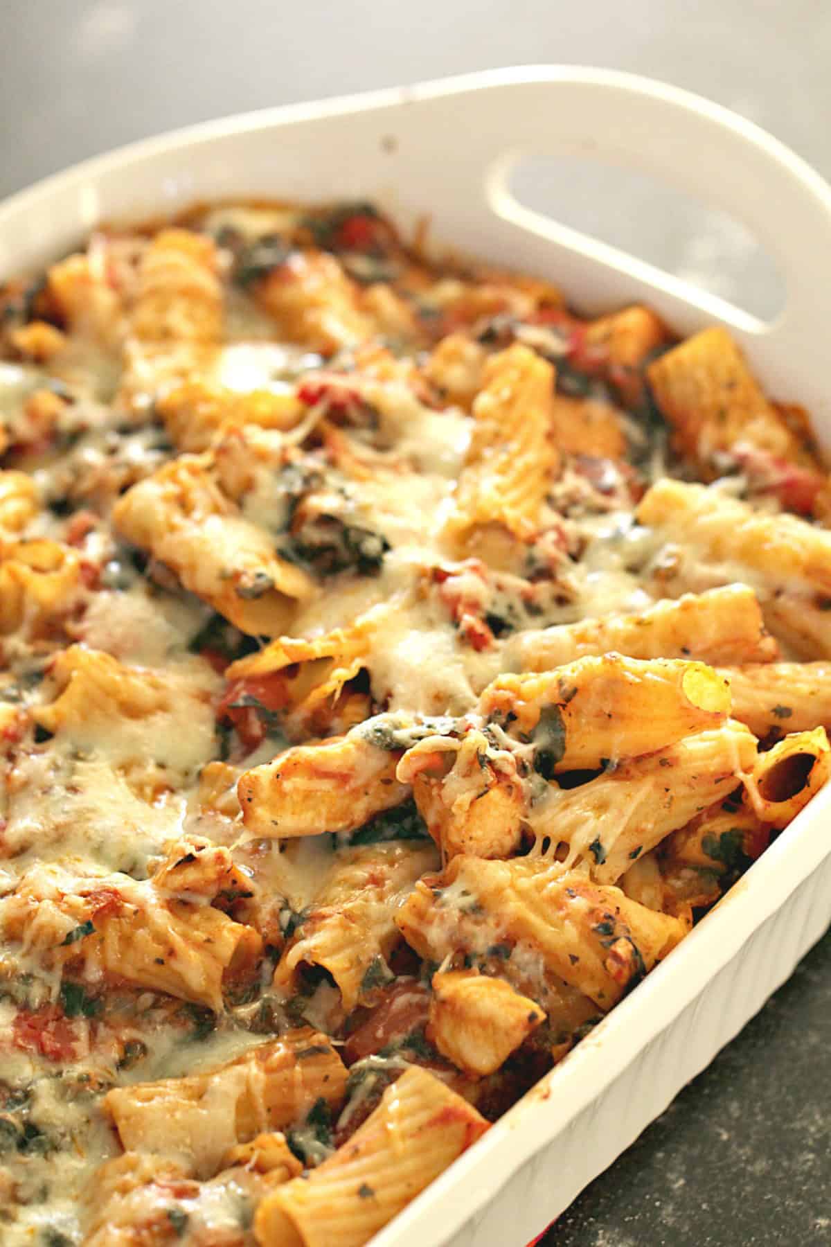 Chicken and Spinach Pasta Casserole Recipe