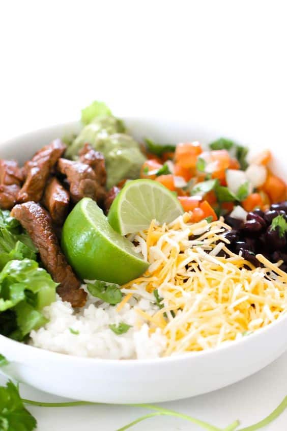 Steak Burrito Bowl Chipotle Recipe - Burrito Walls