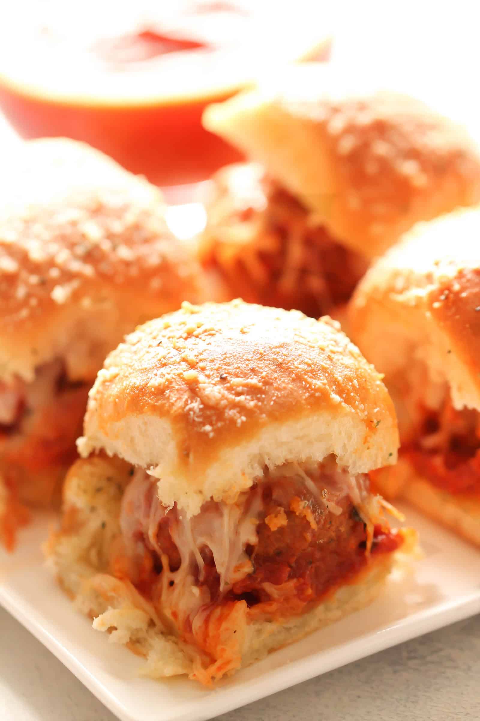 Cheesy Meatballs Sliders Recipe