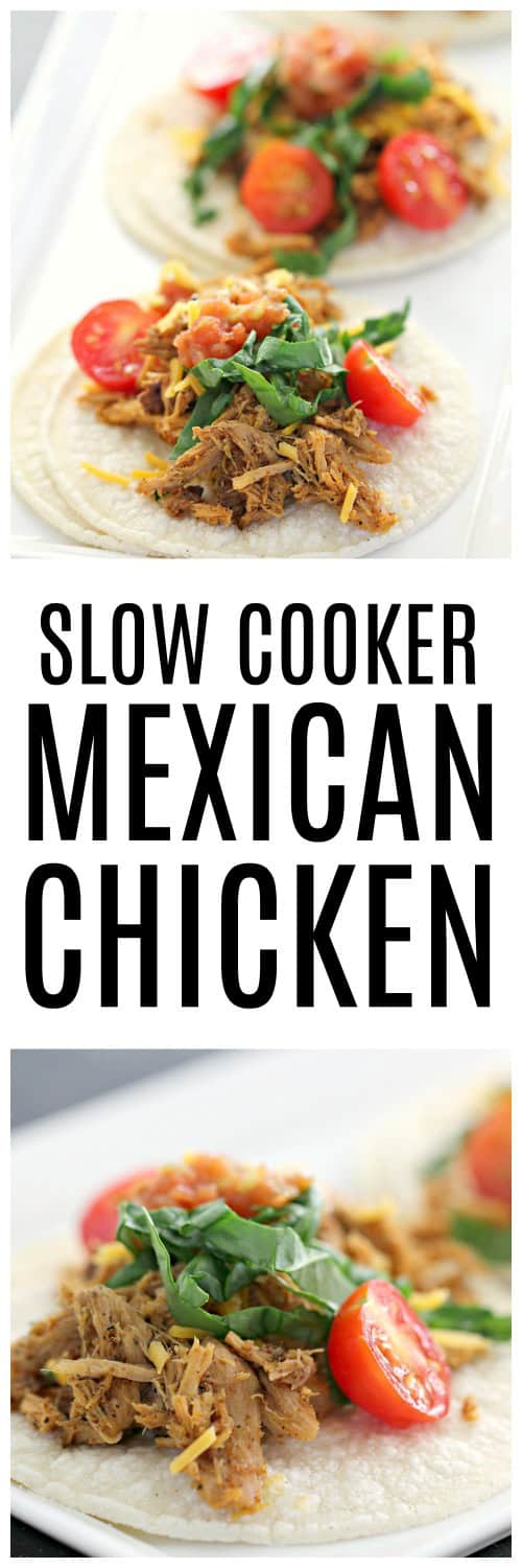 Slow Cooker Shredded Mexican Chicken