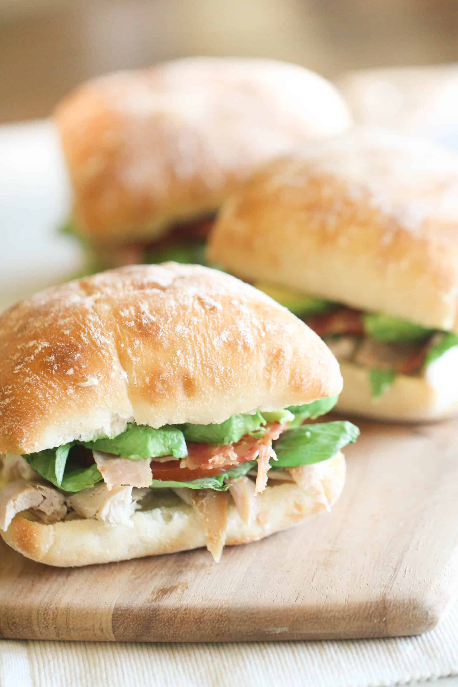 Kneader’s Chicken Bacon Avocado Sandwich Recipe