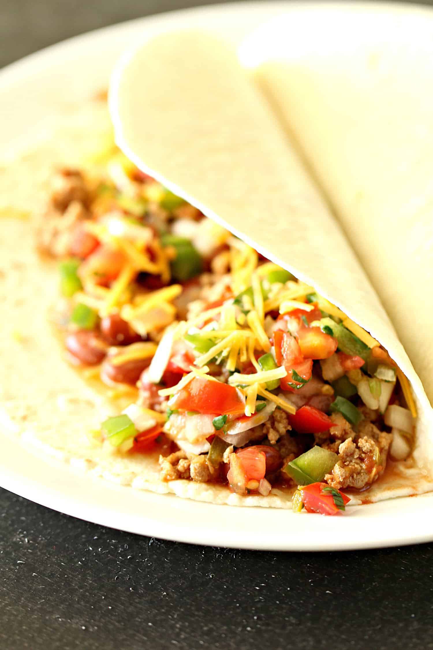 Ground Turkey Soft Tacos Recipe