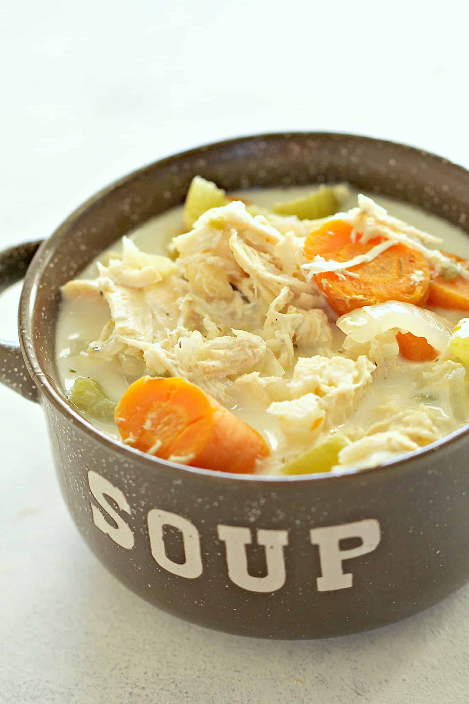 Low Carb Chicken Pot Pie Soup Recipe