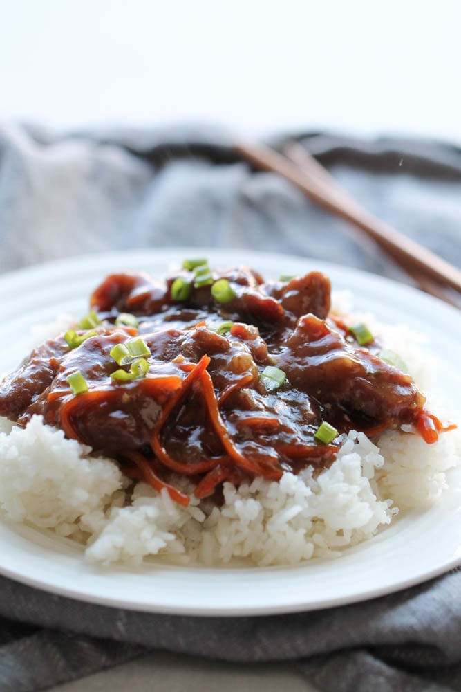 Slow Cooker Mongolian Beef Recipe