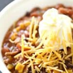 Southwest ground turkey chili