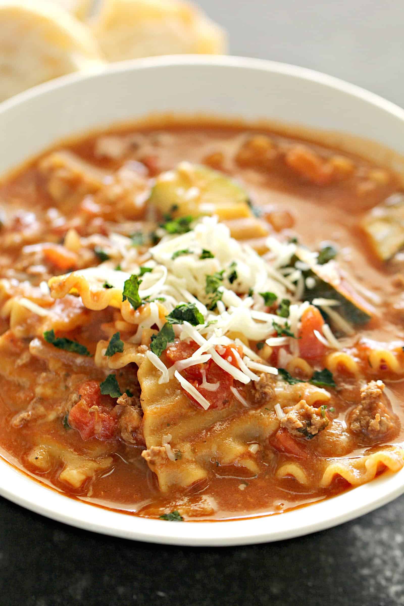 Turkey Sausage Lasagna Soup Recipe