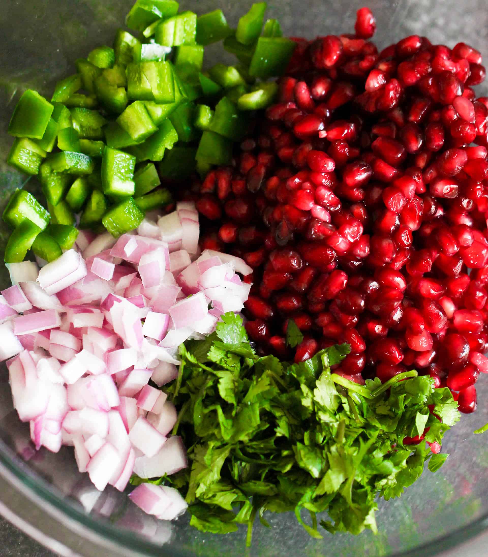 Ingredients Chopped in bowl