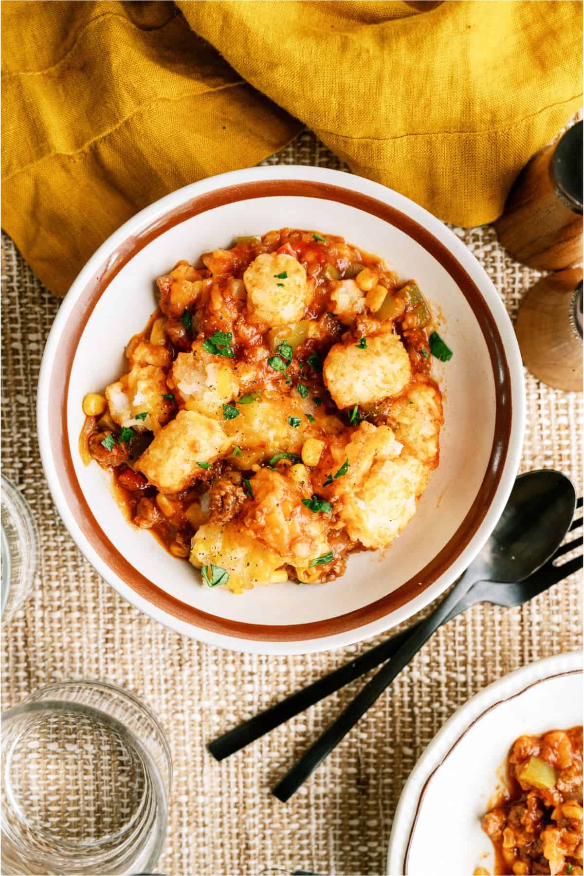 BBQ Tater Tot Casserole