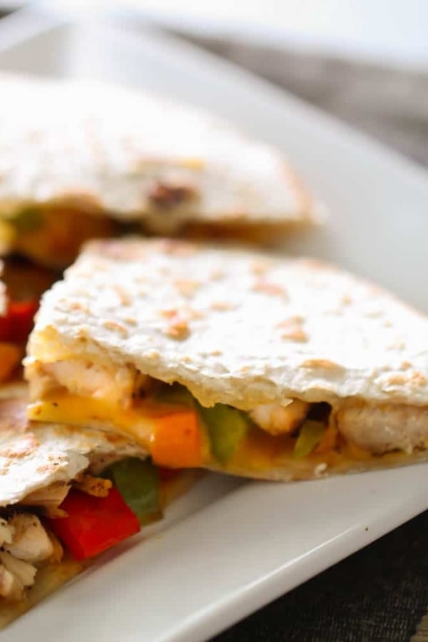 grilled vegetable quesadilla