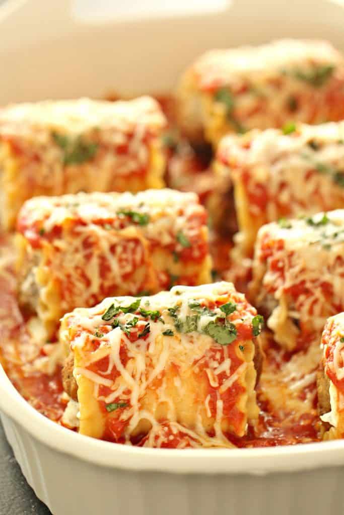 30 Minute Turkey Meatball Lasagna Roll Ups Six Sisters Stuff