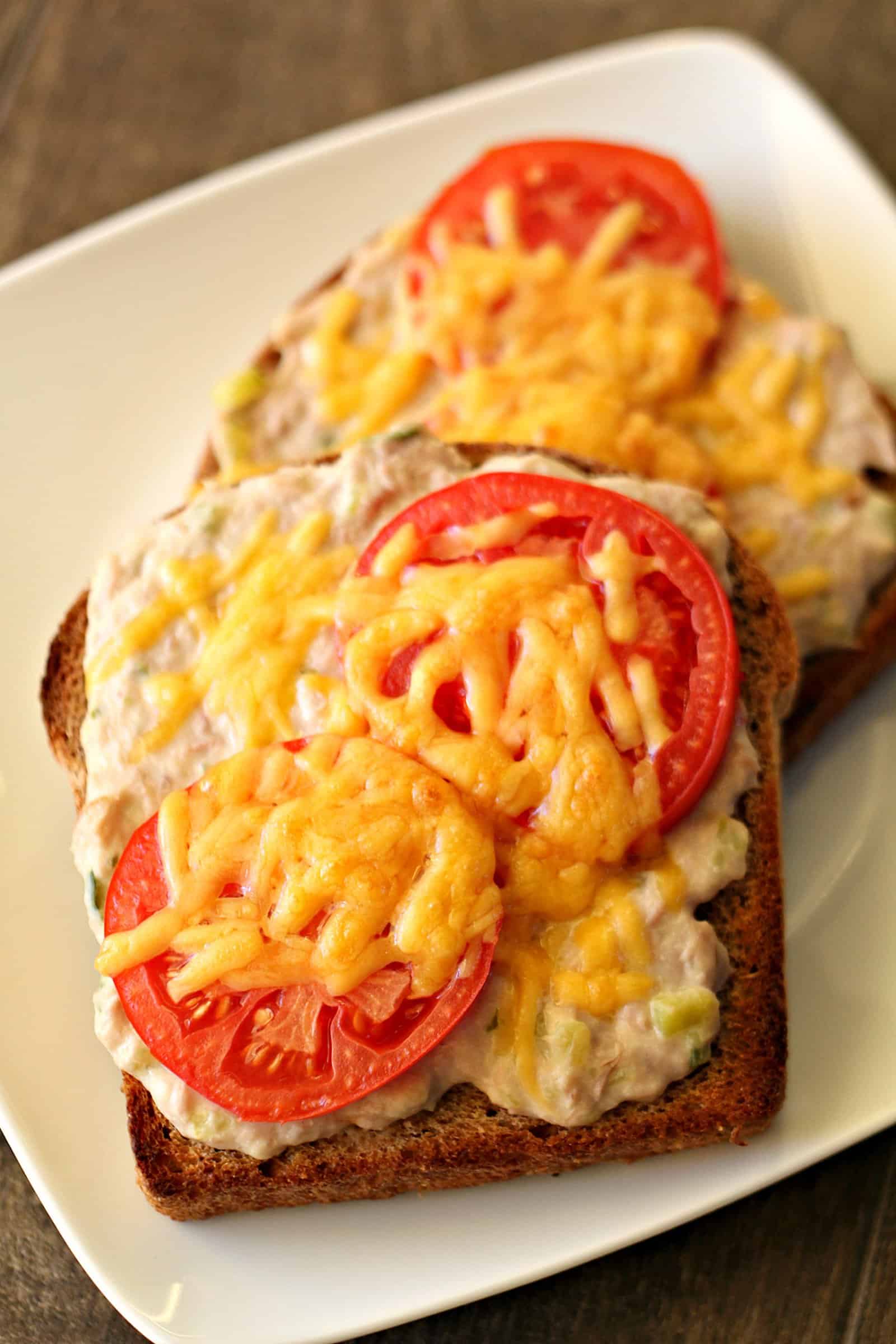 Open-Faced Tuna Melts Recipe