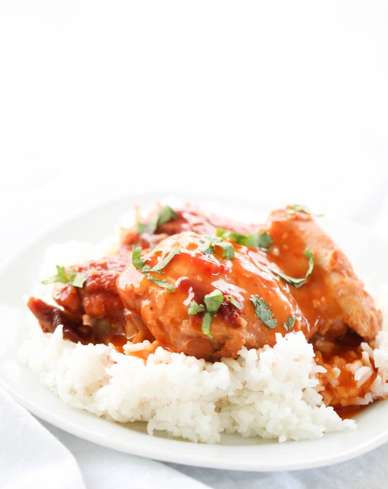 Slow Cooker Sticky Garlic Chicken Recipe