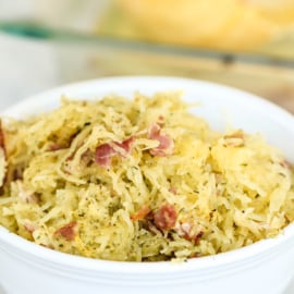 how to cook spaghetti squash with ranch and bacon flavors