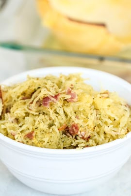 how to cook spaghetti squash with ranch and bacon flavors