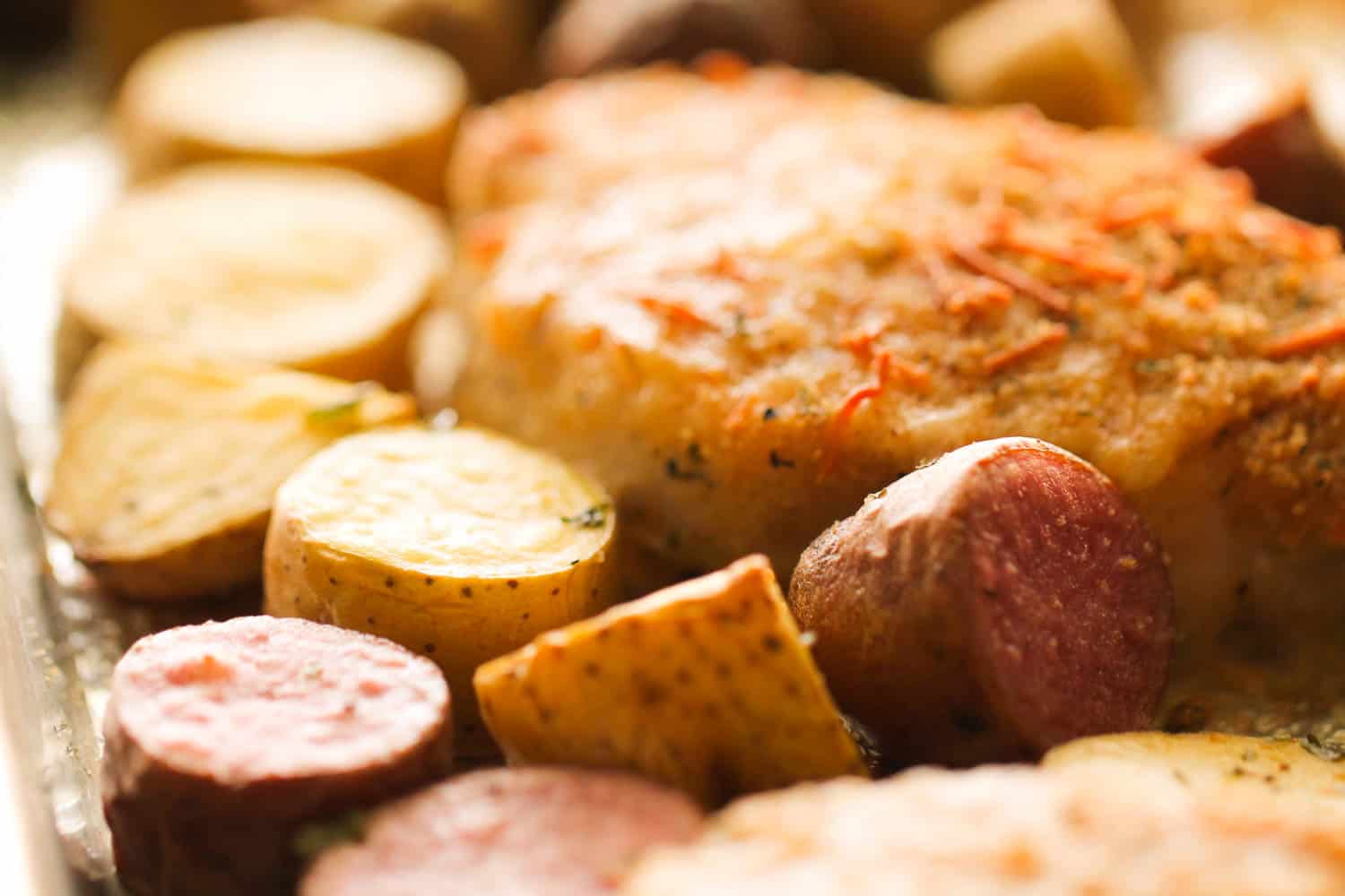 Sheet Pan Baked Pork Chops and Potatoes