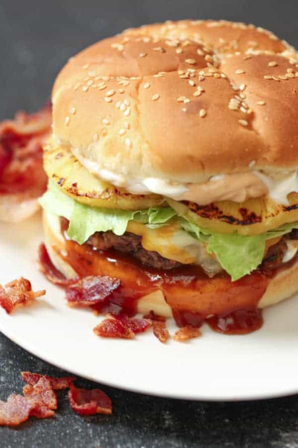 Bacon Infused Burgers from SixSistersStuff