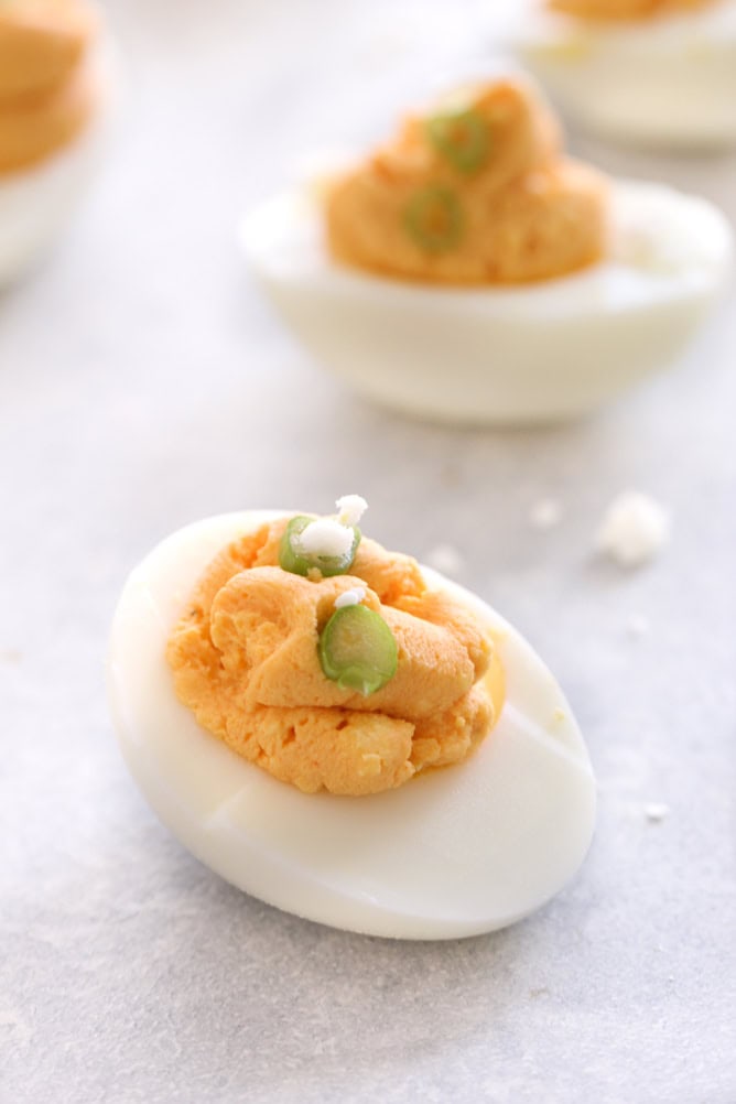 Buffalo Ranch Deviled Eggs