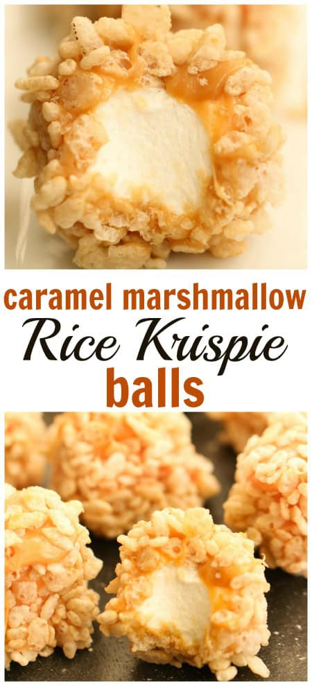 Six Sisters Caramel Marshmallow Rice Krispie Balls