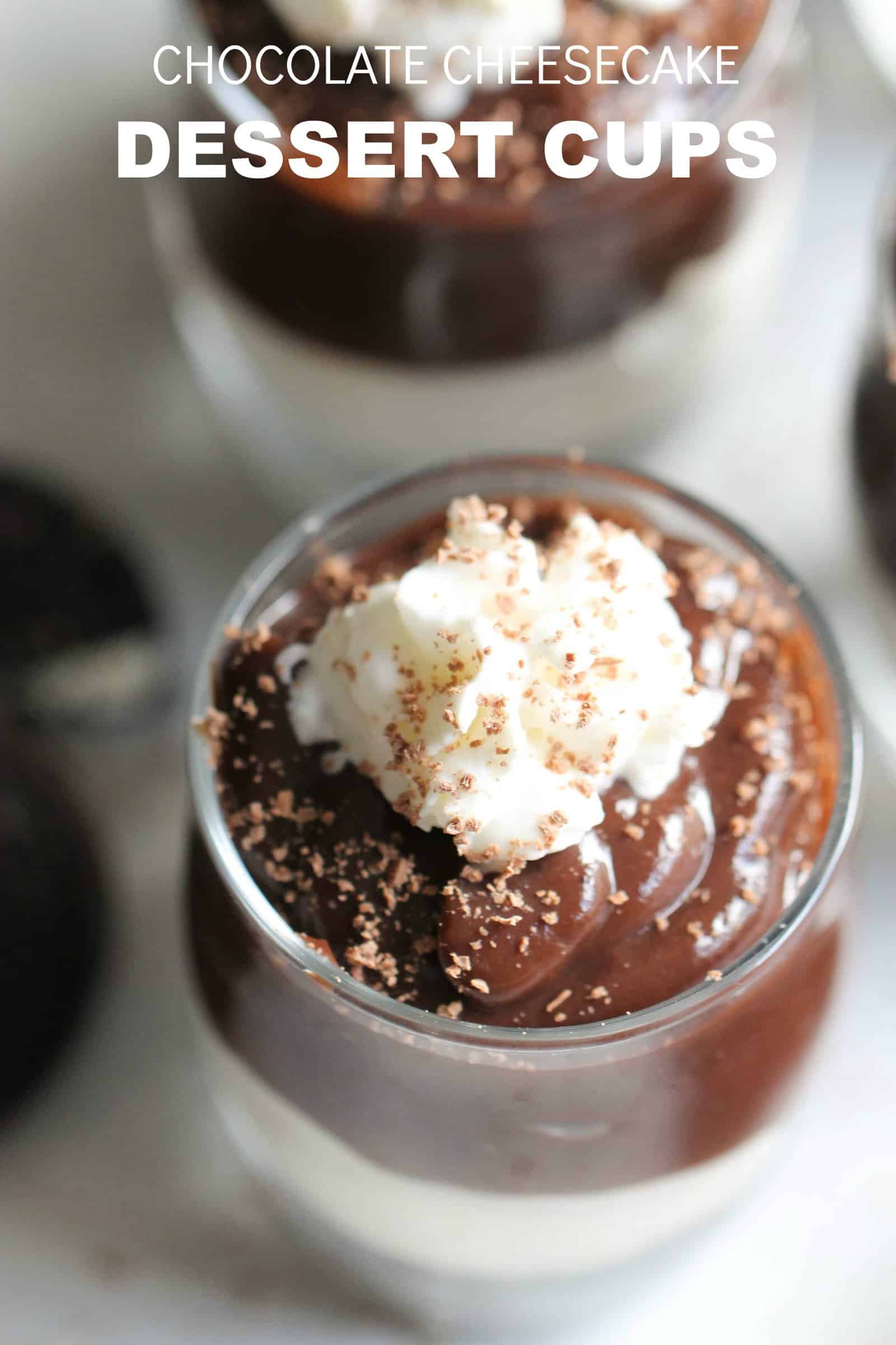 Chocolate Cheesecake Dessert Cups 