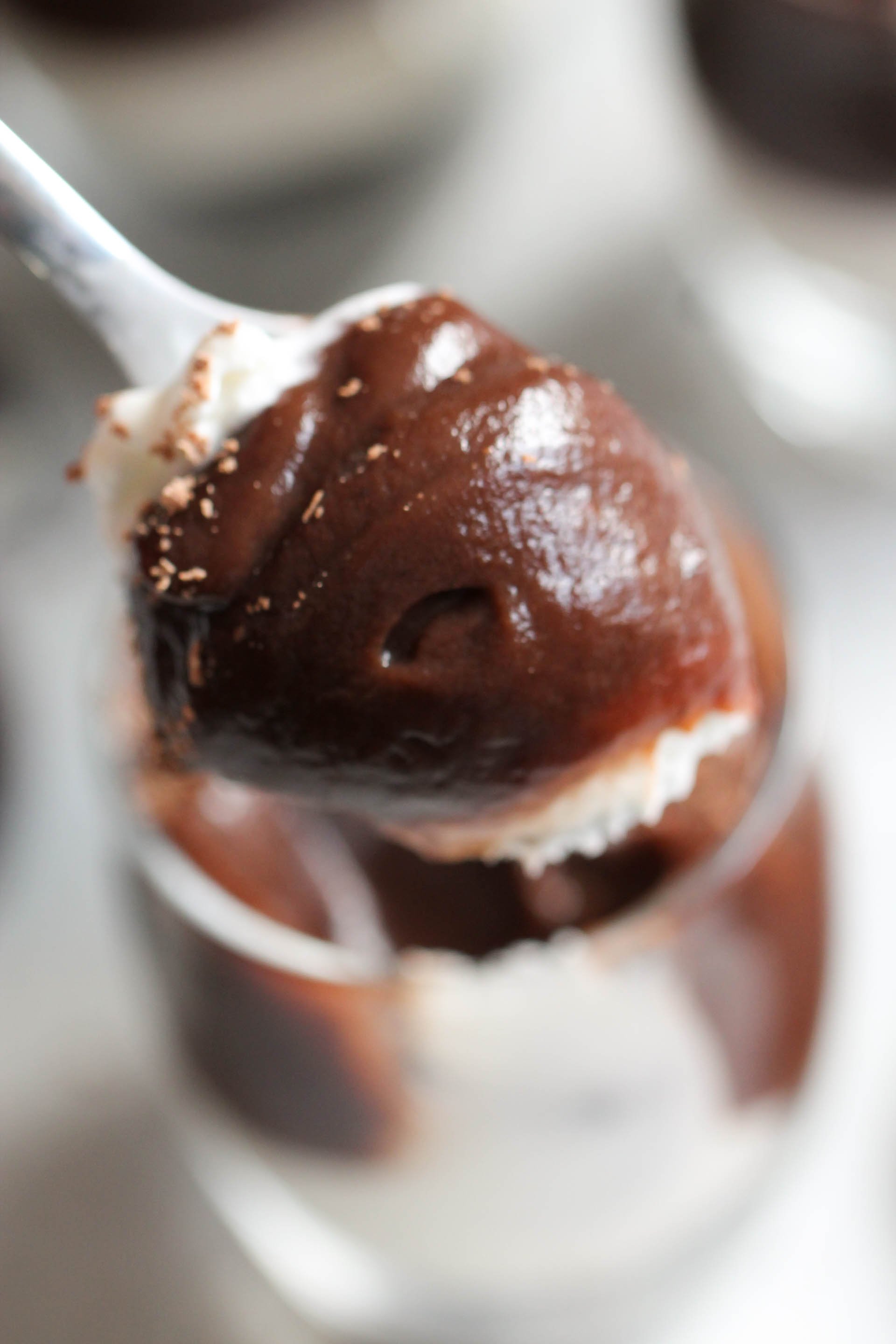 Spoonful of Chocolate Cheesecake Dessert Cups 