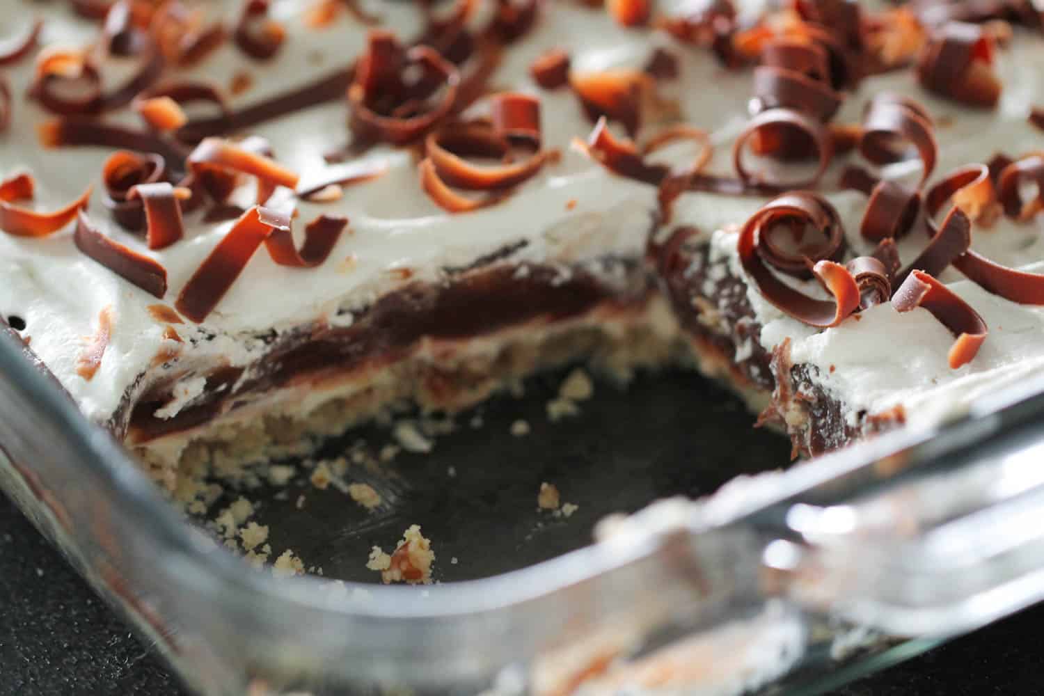 Layered Chocolate Pudding Cake