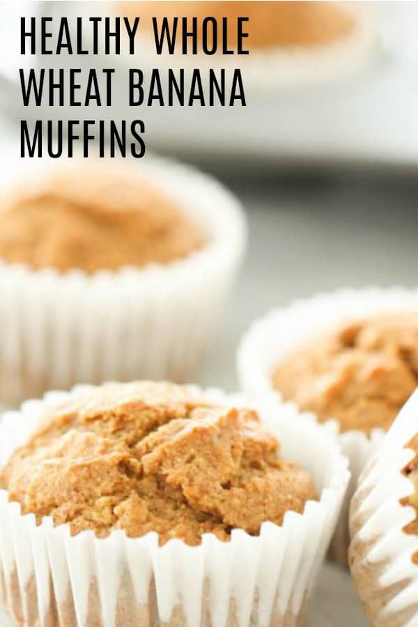 Healthy Whole Wheat Banana Muffins
