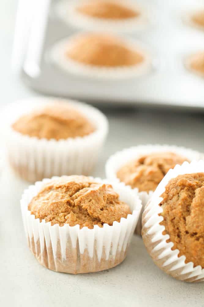 Whole Wheat Banana Muffins