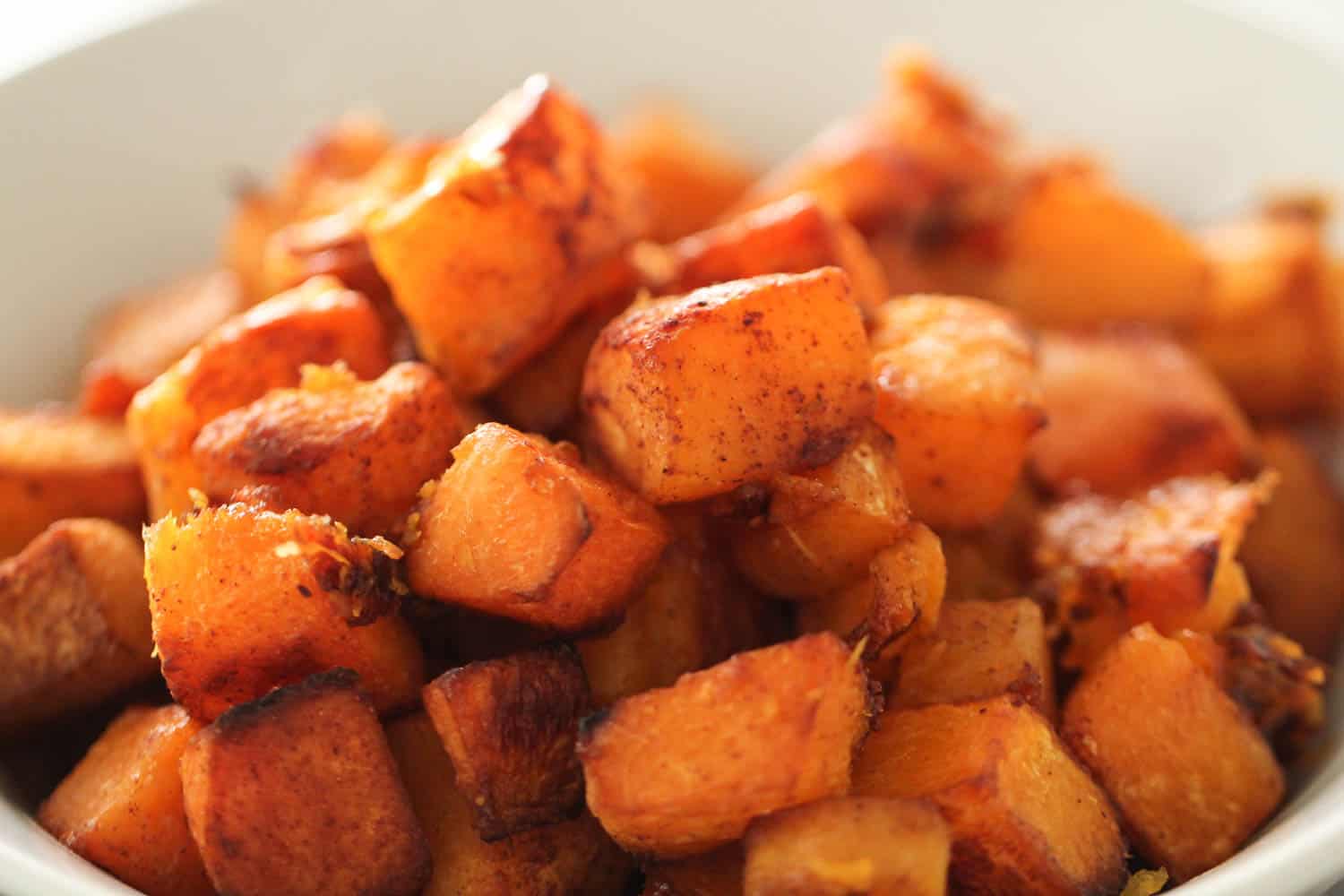 Maple Roasted Butternut Squash close up